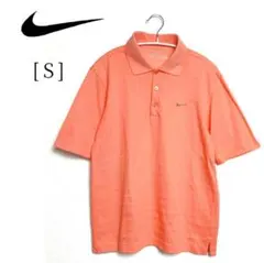 【ナイキゴルフ】半袖ポロシャツ ゴルフ 速乾ドライ オレンジ Sサイズ 2010