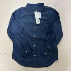 《新品未使用》トップバリュ　デニム素材シャツ　140サイズ