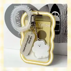 チェキ 推し活 トレカケース カードケース アイドル フォト 韓国 イエロー