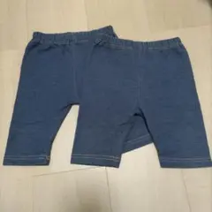 ELFINDOLL デニム風レギンス80サイズ　2枚セット