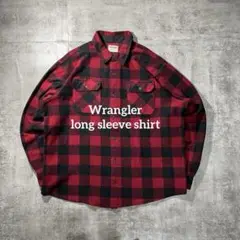 Wrangler Black/read チェックネルシャツ　2XLサイズ