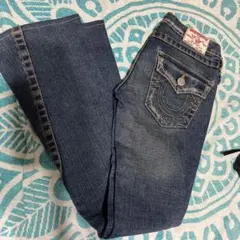 25 トゥルーレリジョン　TRUE religion フレアパンツ 25インチ