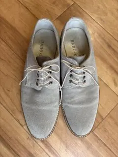 ナノユニバース スエード レースアップシューズ グレー 25cm