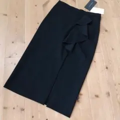 新品　ZARA　ラッフルフリルタイトスカート　S
