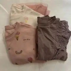 女の子　ロンT 3枚セット サイズ80〜90