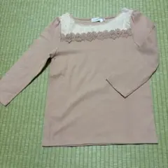 Couture Brooch 七分袖 カットソー ピンク M