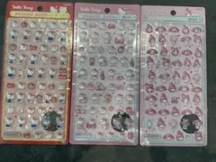 ハローキティ マイメロ　ボンボンドロップシール　ミニ　3枚セット　正規品
