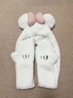 ディズニー ミニー マフラー ファンキャップ