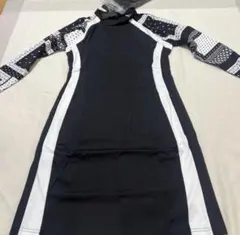 美品 PXG ゴルフウェア ワンピース レディース L ブラック スカルロゴ