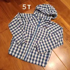 patagonia チェック柄フード付きジャケット 5T