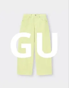 GU ローライズバギージーンズ　XL カラーデニム