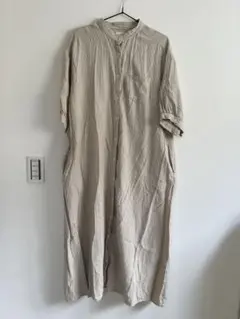 so4u バンドカラーシャツワンピース