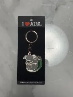 オーストラリア　コアラ キーホルダー I LOVE AUS.