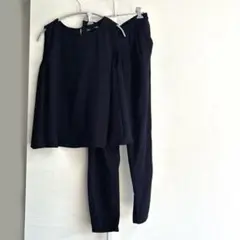 STRAWBERRY FIELDS ネイビー セットアップ　パンツ　結婚式　美品のサムネイル