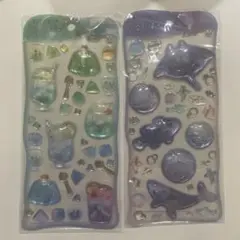 【正規品】うるしずく シール 昼下がりの喫茶店、真夜中の水族館