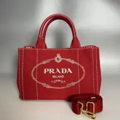 Prada 極美品 2way カナパ S ハンドバッグ チェック プラダ