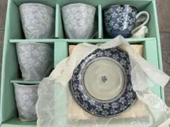 未使用　マグカップ　ソーサー　お皿　5客セット　花柄　カップ