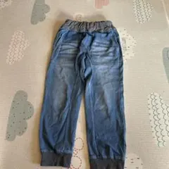 デニムブルー 長ズボン ゴムウエスト