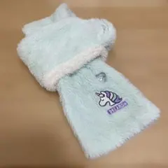 ユニコーン付き　ミントグリーンマフラー