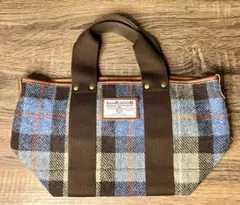 ハリスツイード Harris Tweed チェック柄ミニトートバッグのサムネイル