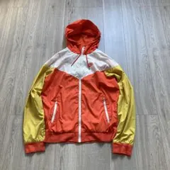 NIKE ナイロンジャケット オレンジ/イエロー/ホワイト　Ｓ