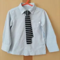 【シミ汚れ有】タルティーヌエショコラ　ネクタイ付きYシャツ(90㌢位)男の子