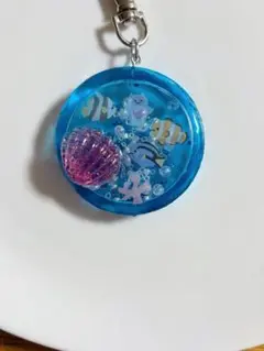 No 93 シャカシャカキーホルダー シェル 海の中