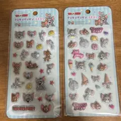 トムとジェリー ぷくぷくシール2枚セット 新品 未使用