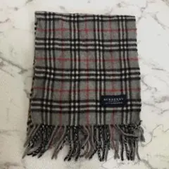 kids美品BURBERRY LONDONカシミヤ マフラーグレイ