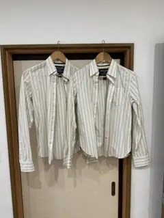 2枚セット⭐️abercrombie ストライプ 長袖シャツ Lサイズ
