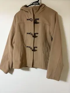 ベージュ フード付き ダッフルコート ポンポネット 福袋