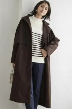 Pierrot ピエロ メルトンPコート レディース アウター ミドルコート 冬 