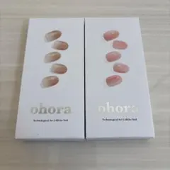 【新品】ohora セミキュアジェルネイルシート2セット
