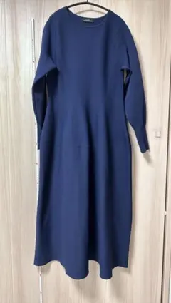 GREEN LABEL RELAXING ネイビー ロングニットワンピース