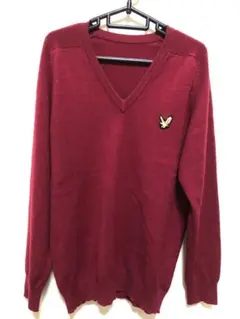 【最終値下げ】Vネック セーター バーガンディ