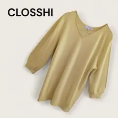 CLOSSHI レディース Tシャツ・カットソー リブカットソー