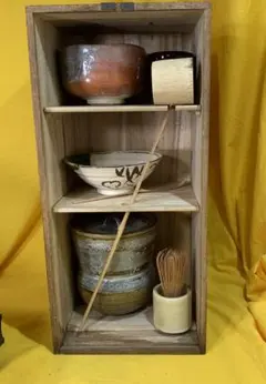 にしえ様専用　 茶道具 桐箱入 古道具 赤楽茶碗、蒔絵棗 含む 現状品