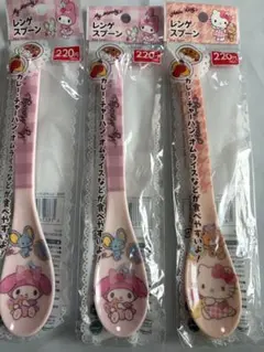 サンリオ レンゲスプーン 3点セット ダイソー のんびりタイム キティ マイメロのサムネイル