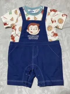 おさるのジョージ Curious George 半袖ロンパース70