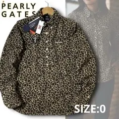 0 定価25300円 レオパード パーリーゲイツ 保温素材 ポロシャツ 長袖