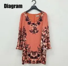 Diagram ひざ丈長袖ワンピース 女性