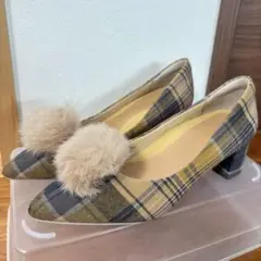 【超美品】RANDA チェック柄 パンプス