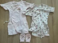 ミニー肌着とミトンのセット