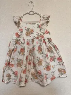 花柄ノースリーブワンピース H&M