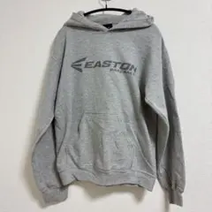 EASTON パーカー 長袖 プルオーバー 無地 L グレー フードの紐なし