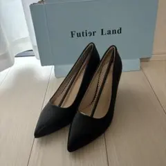Futier Land ポインテッドトゥ パンプス ブラックのサムネイル