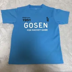 ゴーセン GOSEN Tシャツ Sサイズ 青 バドミントン テニス ソフトテニス