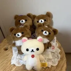 リラックマ ゴムひも付きマスコット　5個セット