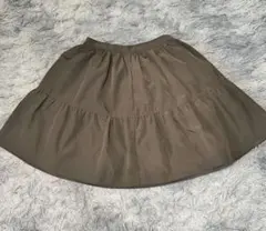 美品　チェスティ　ミニフレアスカート　サイズ1　オリーブのサムネイル