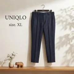UNIQLO ユニクロ スラックス XL ヒートテック チェック柄 秋冬用 美品